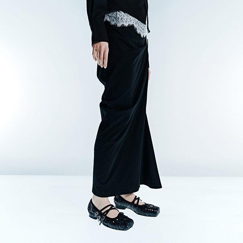 Pas de nom 渡鸦之羽 高定手工双色亮片方头平底真皮底芭蕾舞鞋女,淘宝优惠券,粉丝福利购,淘宝优惠卷