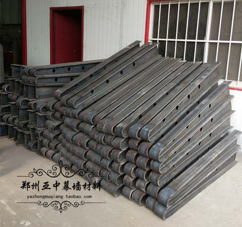定制 满焊铁/不锈钢雨棚钢梁支架牛腿H型钢结构玻璃幕墙点式爪件 - 图0