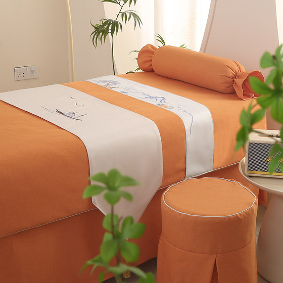 Beauty bedspread four-piece set, light luxury high-end beauty salon special massage massage therapy bed, universal for all seasons