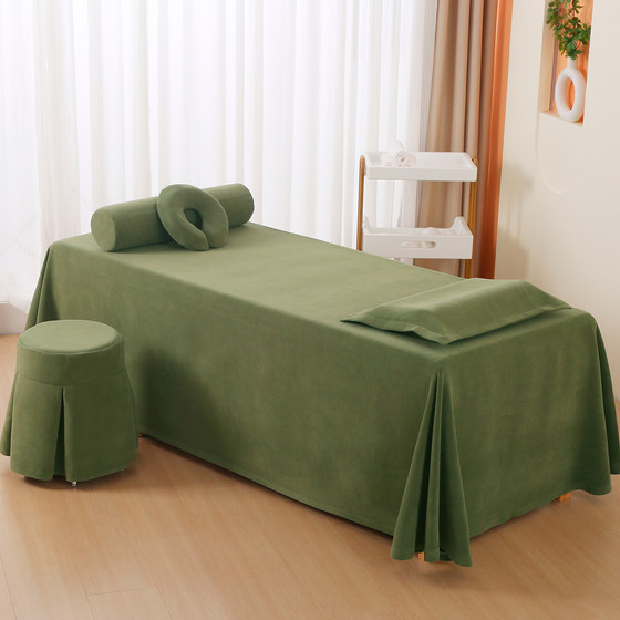 High-end beauty bedspread four-piece set, high-end beauty salon special light luxury massage shampoo and treatment sheets, universal for all seasons