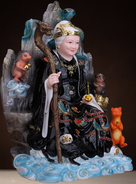 黑老太神像铁刹山黑东北
