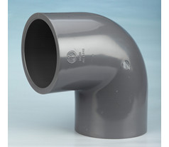 锚牌日 标 PVC-U灰色排水给水管件3寸 89mm DN80 UPVC90度弯头 - 图1