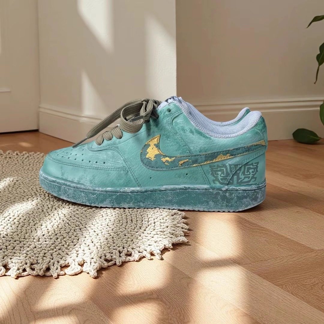 球鞋定制Nike Court Vision 1 Low 搜神记青铜器图腾男女低帮板鞋,淘宝优惠券,粉丝福利购,淘宝优惠卷