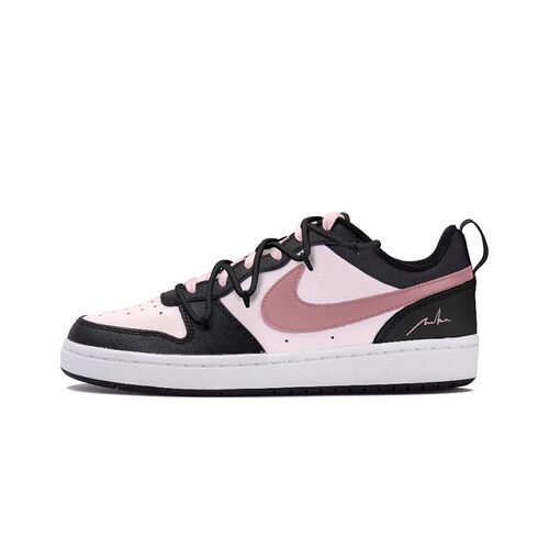 球鞋定制 Nike Court 霉霉黑粉解构粉墨秋冬 女子板鞋 - 图3