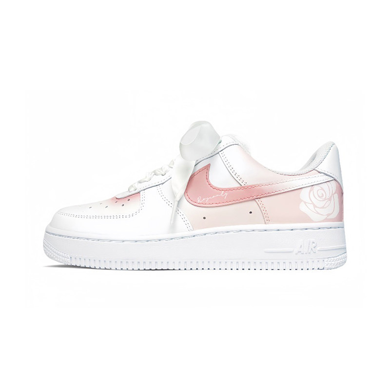 球鞋定制Nike Air Force 1AF1玫瑰之名 清新浪漫丝绸 低帮男女鞋,淘宝优惠券,粉丝福利购,淘宝优惠卷