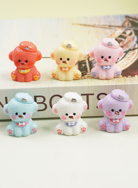 立体卡通小动物手工diy饰品配件树脂工艺品车载摆件