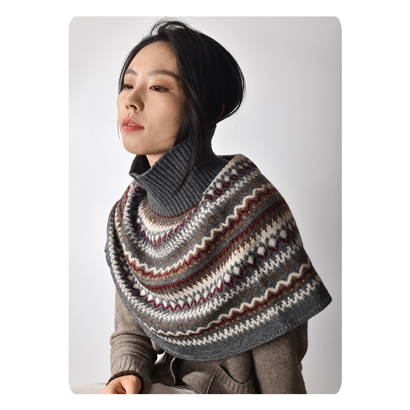 定制加厚牦牛绒澳毛混纺套头斗篷披肩围巾,淘宝优惠券,粉丝福利购,淘宝优惠卷