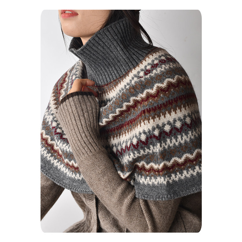 定制加厚牦牛绒澳毛混纺套头斗篷披肩围巾,淘宝优惠券,粉丝福利购,淘宝优惠卷