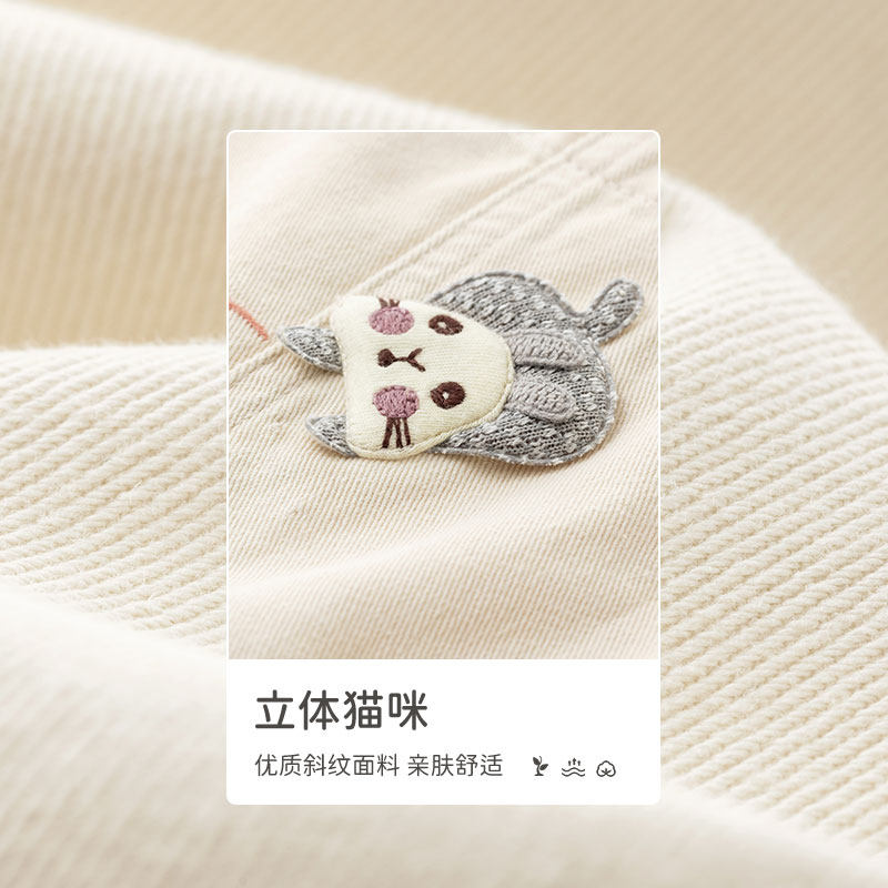茵曼童装女童背带裤韩版中大童裤子 茵曼童装裤子