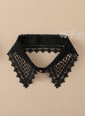 2026年新款白色花边装饰领女新品