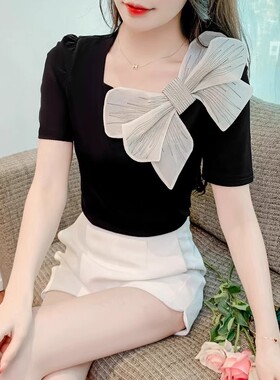 时尚蝴蝶结别针春夏百搭气质搭配