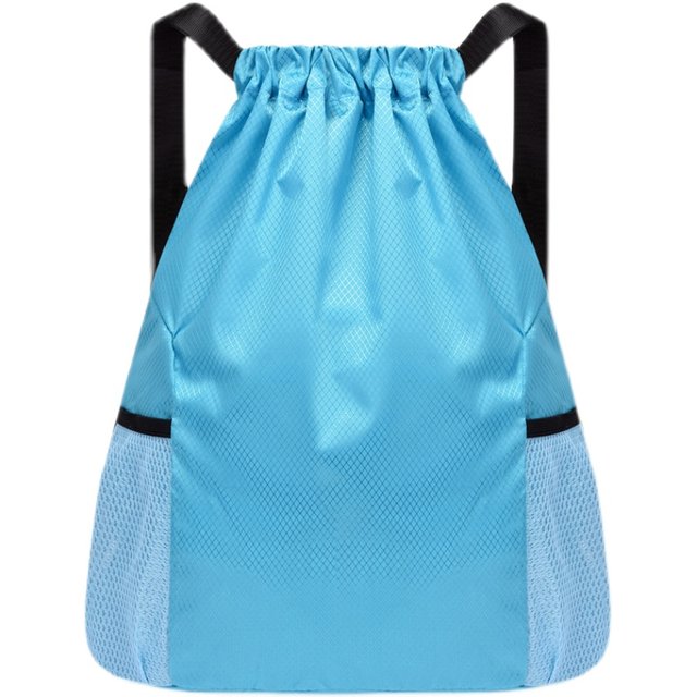 Lightweight pocket drawstring backpack for men