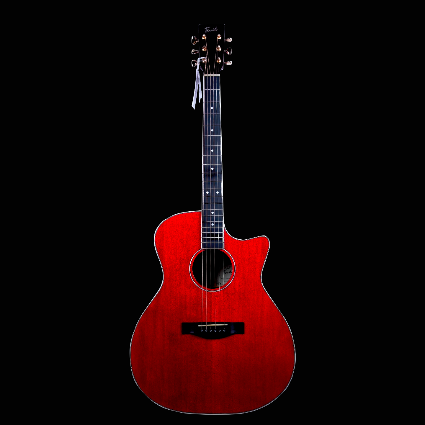 【新品】FIVCIL凡喜小鲸鱼S1酒红色面单40寸41寸入门吉他 - 图2