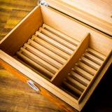 LUBINSKI Robinsky Cigar Увлажняющая коробка Cedar Wake -Up 茄 с магнитным всасыванием и увлажнителем электронные часы