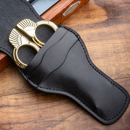 Модные острые ножницы, плавная металлическая ручка, подарочная коробка