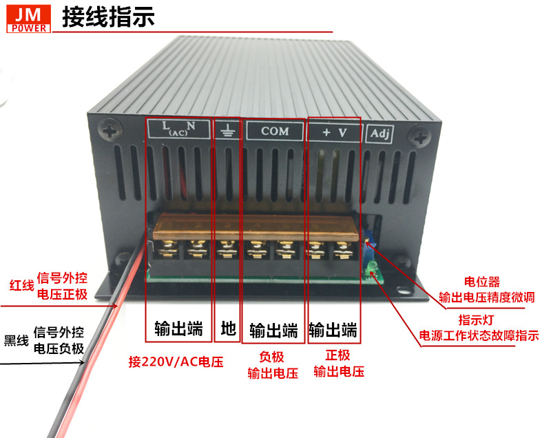 500W可调直流开关电源0-5V/0-10V输入模拟量信号控制0-24V0-48V - 图1