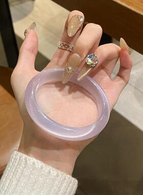 非金属玻璃手镯 邓为同款正版Diamonds应援紫色手镯猫眼女友礼物