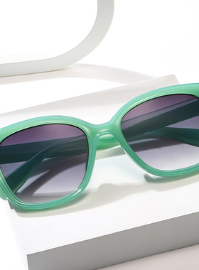 2024新款偏光太阳镜女防紫外线UV400欧美个性炫彩大框墨镜旅行遮