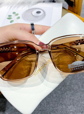 偏光太阳镜女大框2024新款欧美时尚驾驶墨镜男网红直播款遮阳镜潮