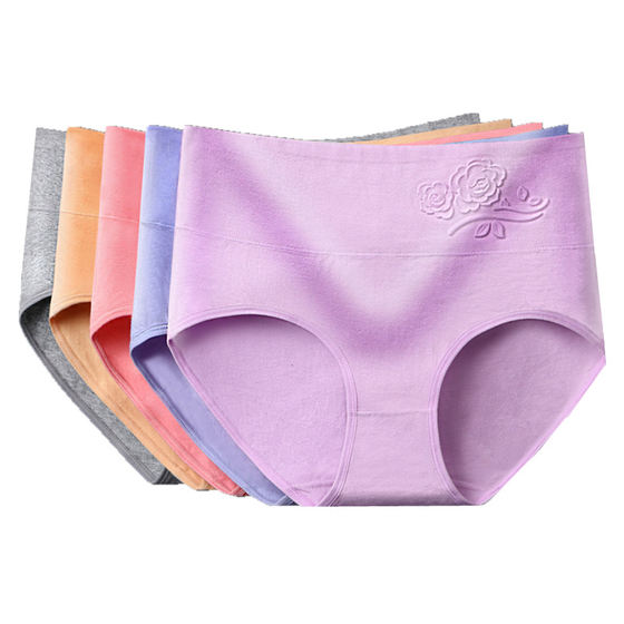 Bixin 2 Pairs, 3 Pairs/4 Pairs Pure Cotton High Waist Underwear for Women