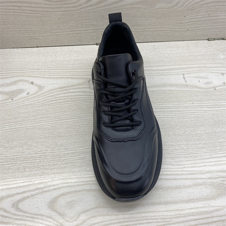 断码鞋特价真皮男鞋头层牛皮运动风时尚休闲皮鞋系带耐穿舒适单鞋 - 图1