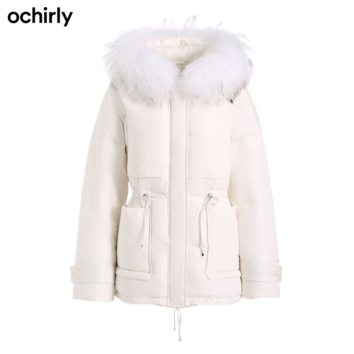 【3件8折】欧时力2021新款貉子加厚 ochirly羽绒服