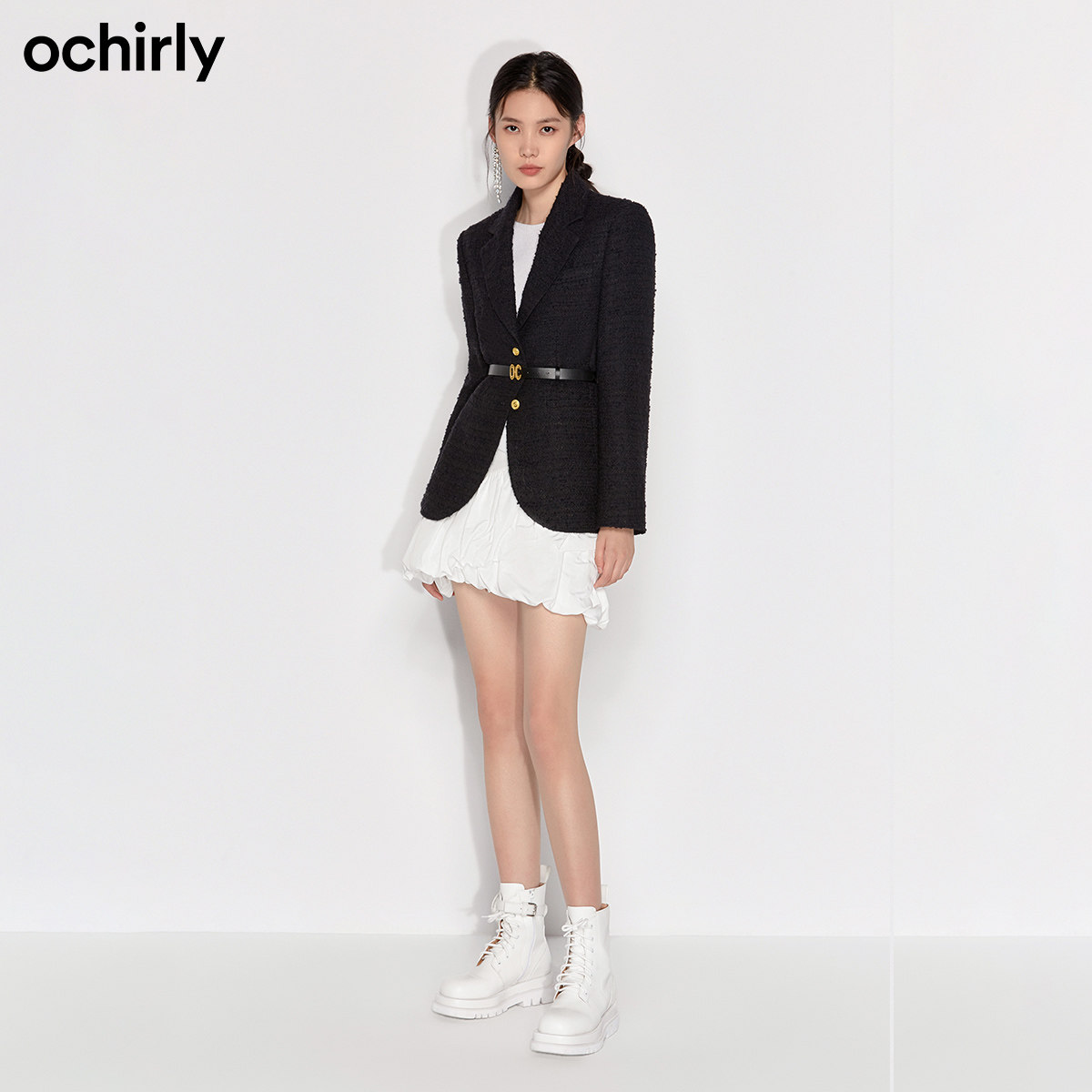 2件9折欧时力2022新款春装小香风女 ochirly西装