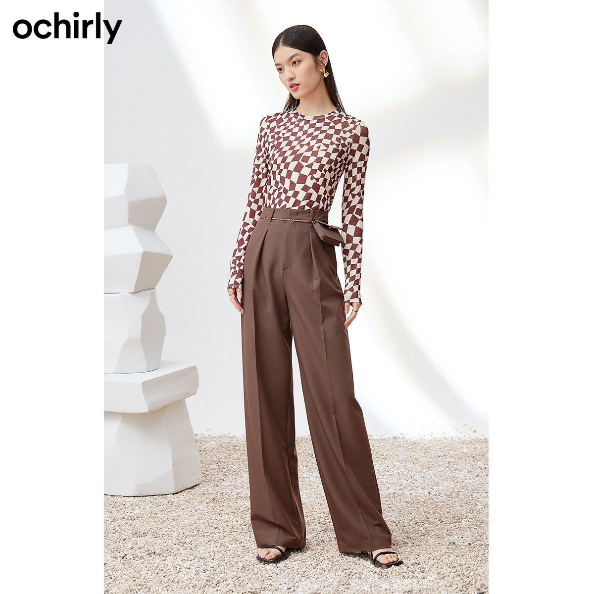 ochirly欧时力长袖女2022新款t恤 ochirlyT恤