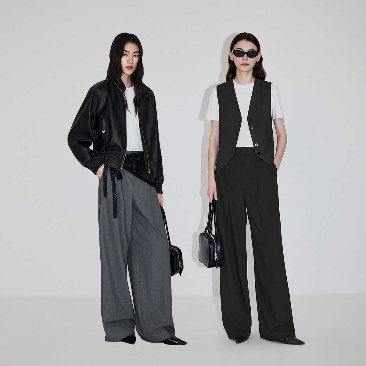 【欧时力神裤】OCHIRLY弹力阔腿超模西装裤直筒通勤2026春夏爆款1,淘宝优惠券,粉丝福利购,淘宝优惠卷