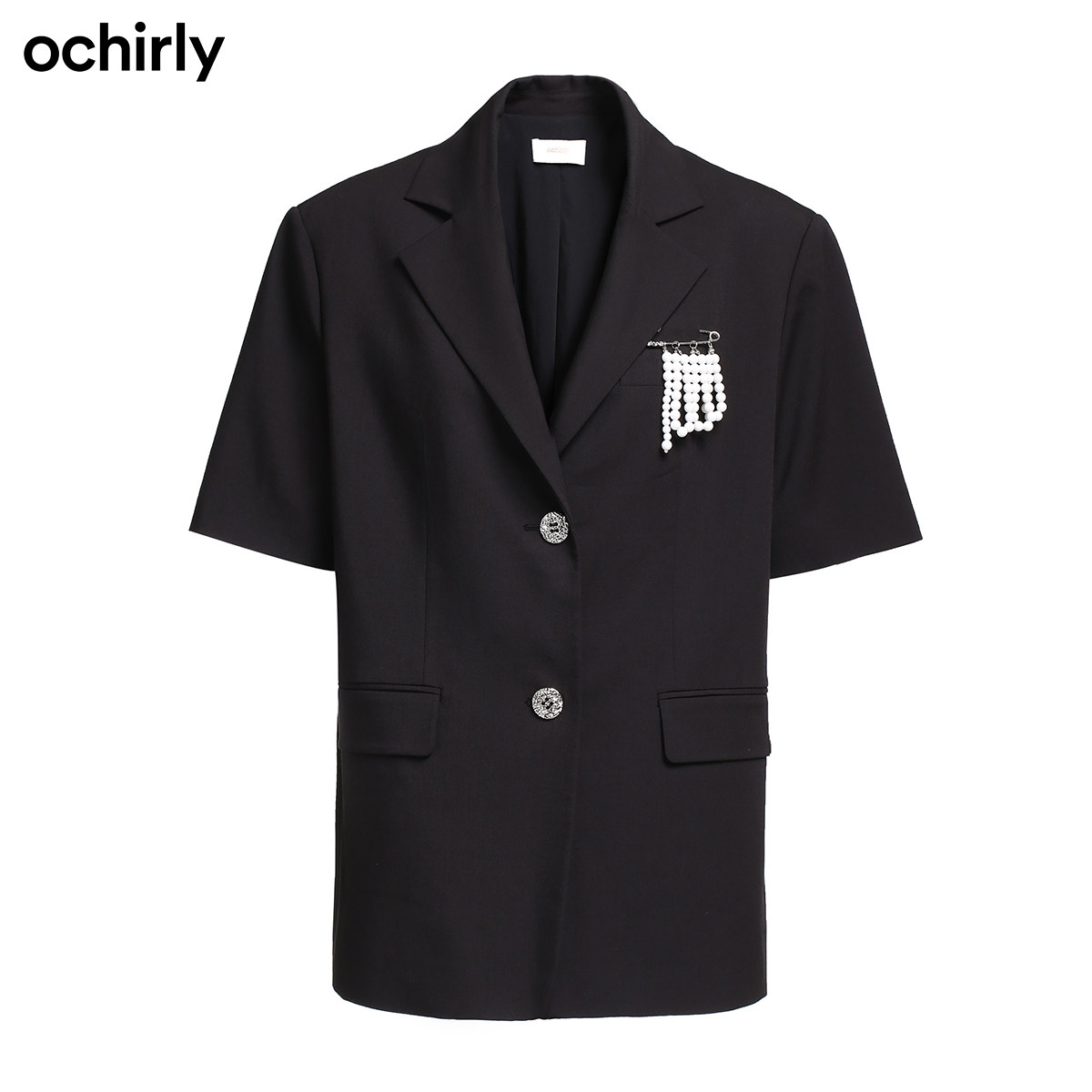 ochirly欧时力2022新款夏装配胸针 ochirly西装