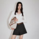 OCHIRLY wool pit striped knitted jacket