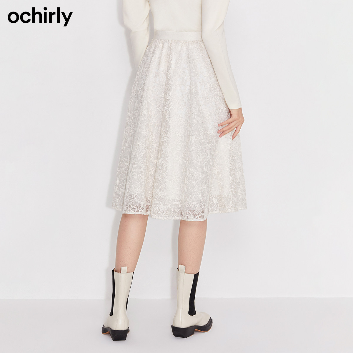 2件9折欧时力2022新款春装半身裙 ochirly半身裙