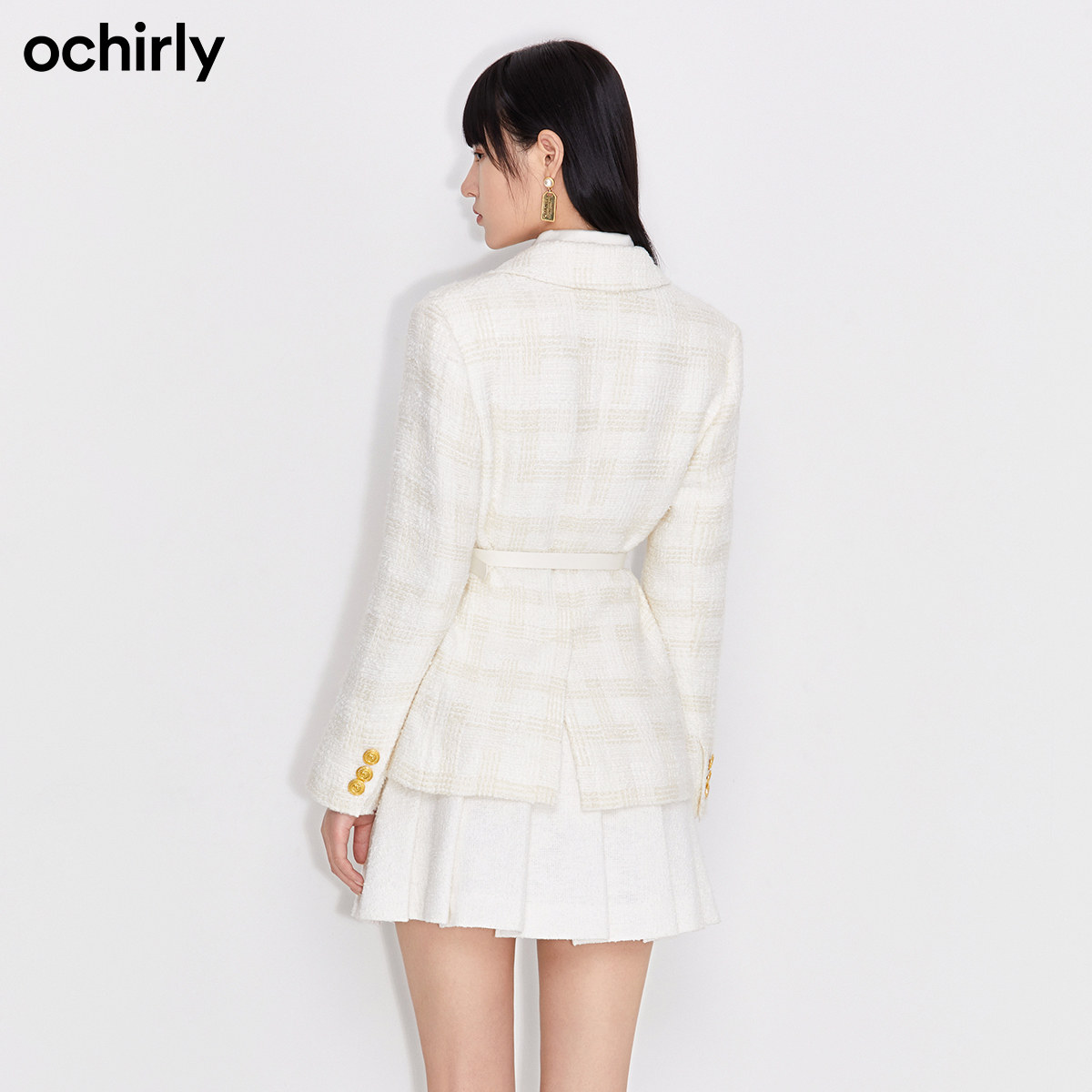 2件9折欧时力2022新款春装小香风女 ochirly短外套