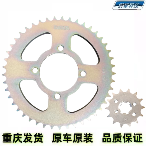 雅马哈摩托车JYM125天戟天剑劲傲天隼YBR125套链齿轮链盘链轮链条 - 图1