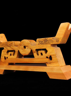 泰山福缘阁桃木刀摆件 实木整料一体木雕家居客厅装饰玄关办公室