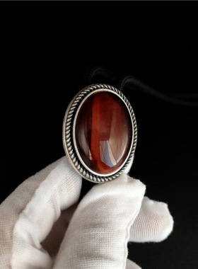 美式宝石虎睛石商务会议领带男新