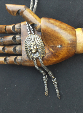 印第安挂饰方佑金属民族风领绳男