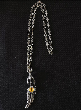 钛钢十字克罗链条古巴情侣