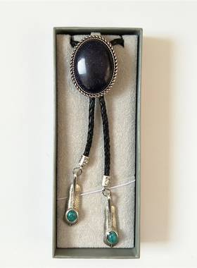 大宝石项链窄版男新郎衬衣绿松石