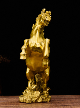 纯铜客厅办公室铜马工艺品
