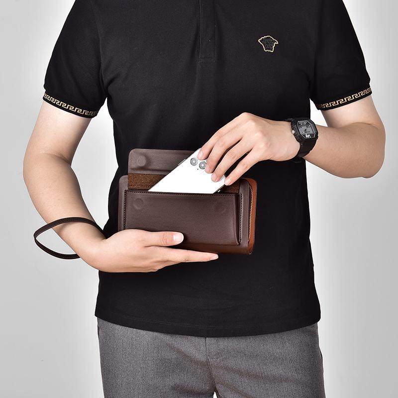 男士手拿包皮包休闲大容量夹包商务手抓包零钱包卡包钱包手机包潮,淘宝优惠券,粉丝福利购,淘宝优惠卷