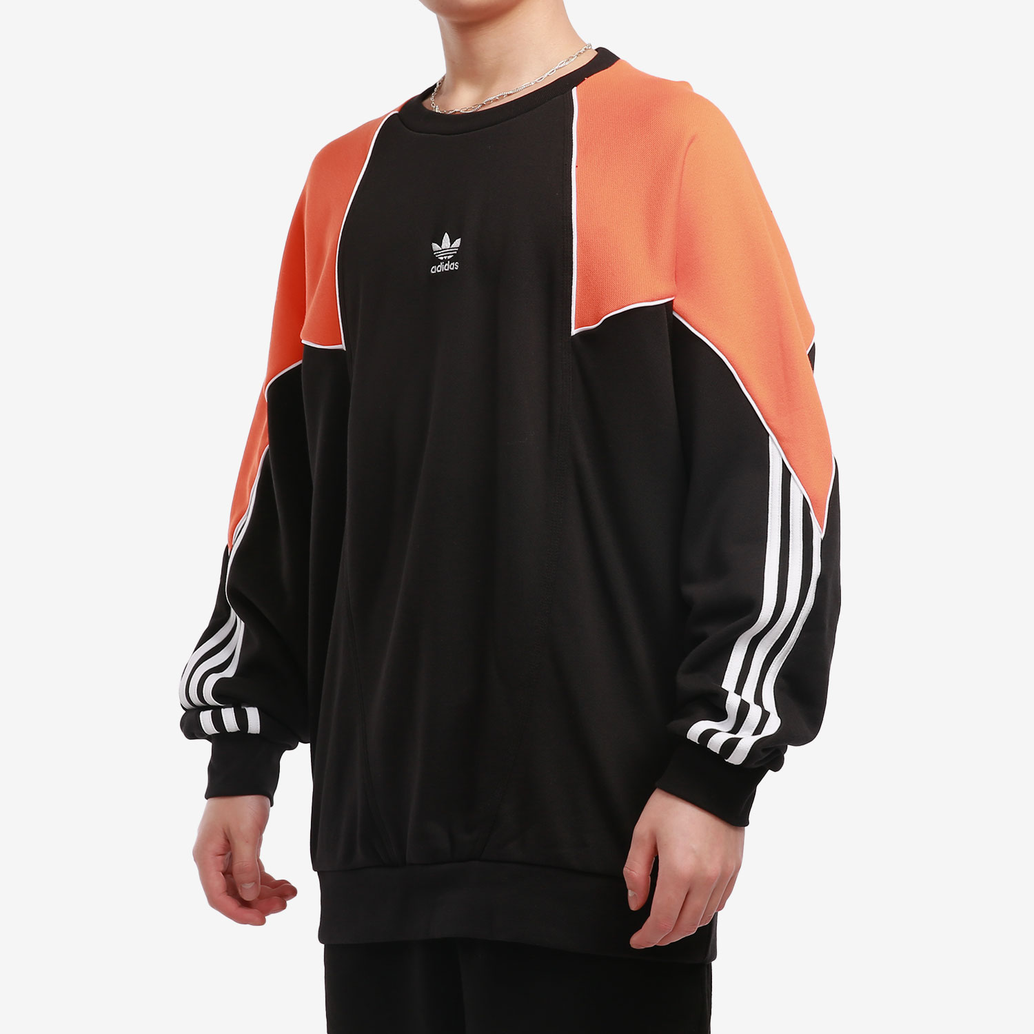 Adidas/阿迪达斯正品三叶草秋季男子休闲运动套头卫衣 GE0807-图1