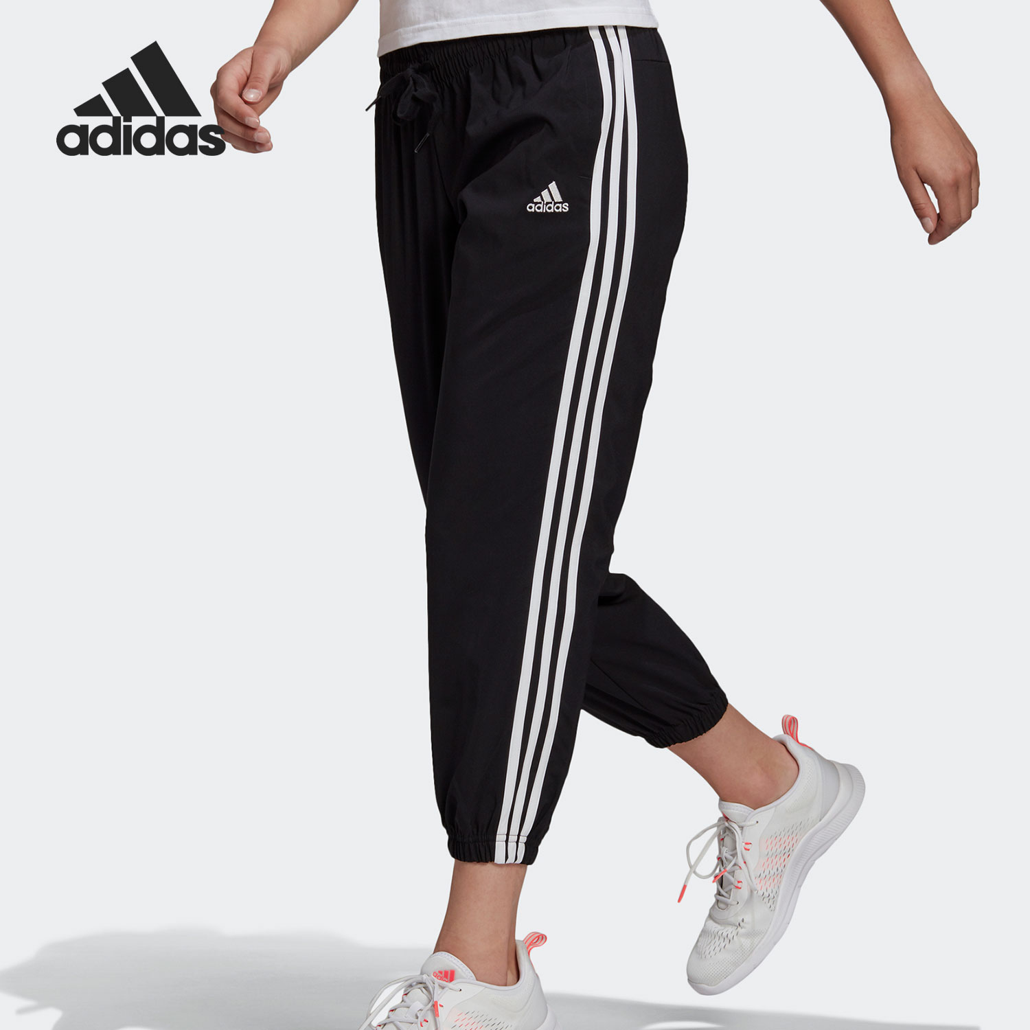 Adidas/阿迪达斯正品新款女子休闲收口运动九分长裤 GM5559-图0