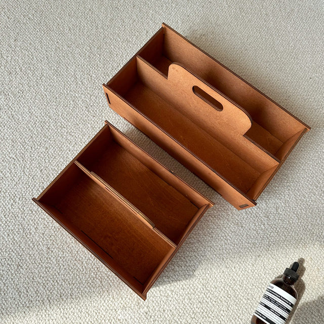 Retro simple wooden splicing atmosphere storage box