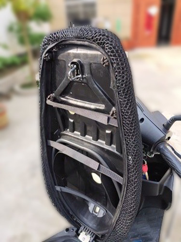 UY125防晒坐垫套小海豚USR UE125坐垫网套UU AFR UCR125改装配件 - 图1