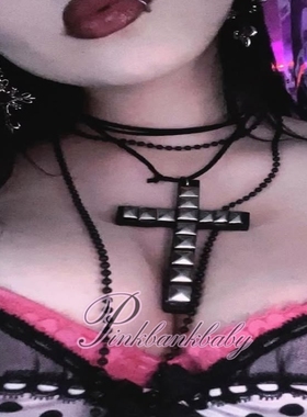 原创自制小众个性十字架项链