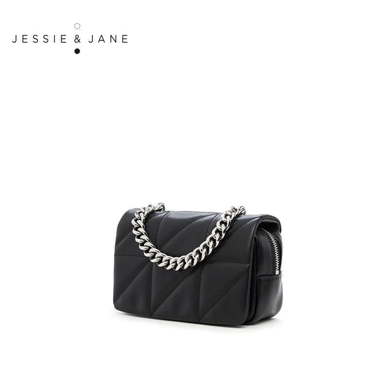jessie jane2020秋冬新款格纹单肩包 jessiejane女士包袋