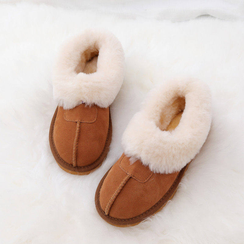 皮毛一体雪地靴女加绒学生棉鞋孕妇棉瓢鞋低帮短筒面包靴豆豆鞋,淘宝优惠券,粉丝福利购,淘宝优惠卷