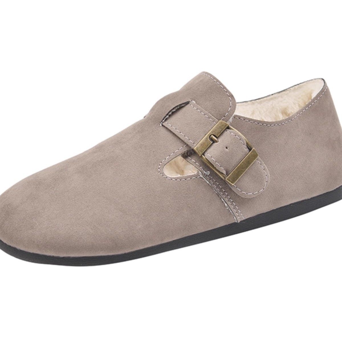 勃肯鞋女冬季新款雪地鞋一脚蹬懒人平底毛毛鞋加绒棉鞋保暖鞋低跟,淘宝优惠券,粉丝福利购,淘宝优惠卷