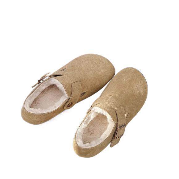 勃肯鞋女加绒保暖女鞋新款冬季博肯鞋棉鞋一脚蹬豆豆鞋毛毛鞋,淘宝优惠券,粉丝福利购,淘宝优惠卷